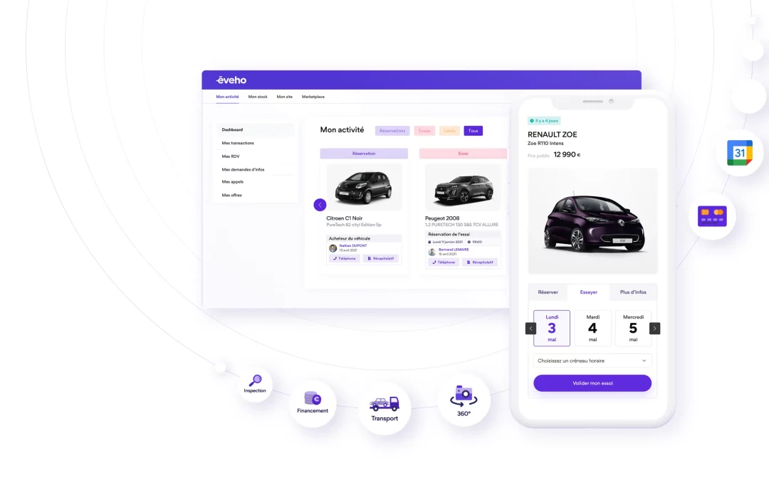 Nos solutions pour gérer votre stock automobile : APP eveho.