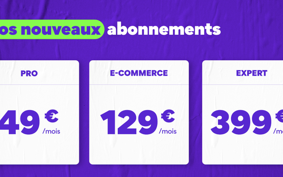 Les nouveaux abonnements eveho